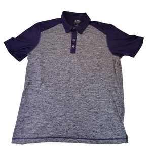 Adidas Puremotion Golf Polo Shirt Mens‎ L Purple Gray Athletic